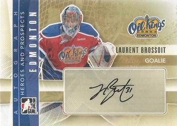 2011-12 In The Game Heroes and Prospects - Autographs #A-LB Laurent Brossoit Front