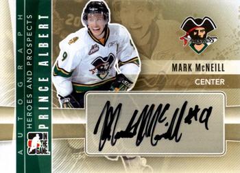 2011-12 In The Game Heroes and Prospects - Autographs #A-MMC Mark McNeill Front