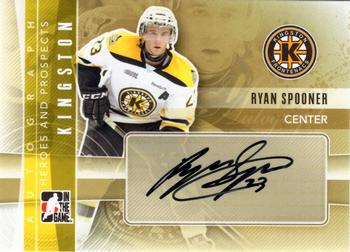 2011-12 In The Game Heroes and Prospects - Autographs #A-RS Ryan Spooner Front