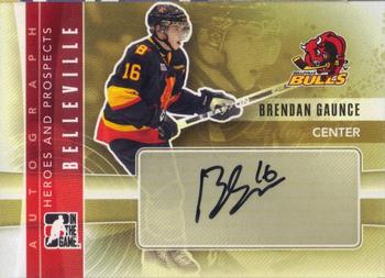 2011-12 In The Game Heroes and Prospects - Autographs #A-BG Brendan Gaunce Front