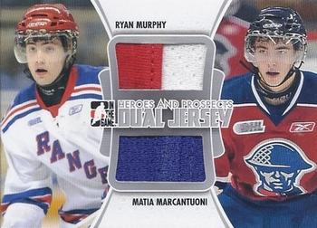 2011-12 In The Game Heroes and Prospects - Dual Jerseys Silver #DJ-05 Ryan Murphy / Matia Marcantuoni Front