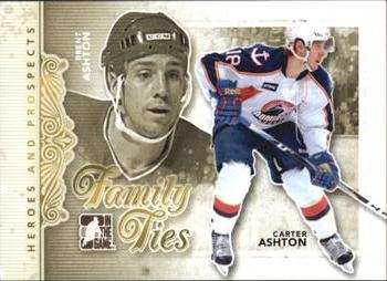 2011-12 In The Game Heroes and Prospects - Family Ties #FT-06 Brent Ashton / Carter Ashton Front