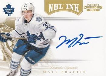 2011-12 Panini Contenders - NHL Ink Gold #59 Matt Frattin Front