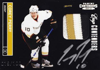 2011-12 Panini Contenders - Signature Patch #101 Corey Perry Front