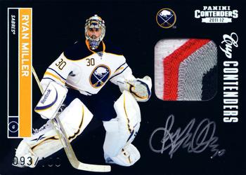 2011-12 Panini Contenders - Signature Patch #106 Ryan Miller Front