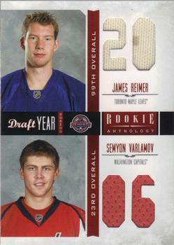 2011-12 Panini Rookie Anthology - Draft Year Combo Jerseys #20 James Reimer / Semyon Varlamov Front