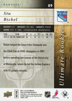 2011-12 Upper Deck Ultimate Collection #89 Stu Bickel Back