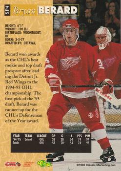 1995 Classic Hockey Draft - Five Sport Previews #SP4 Bryan Berard Back