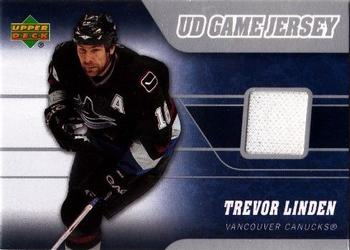 2006-07 Upper Deck - Game Jerseys #J-TL Trevor Linden Front