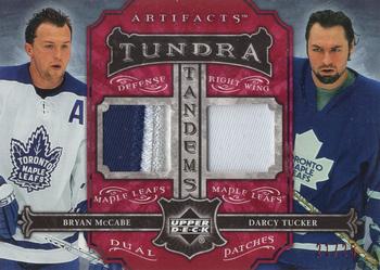 2006-07 Upper Deck Artifacts - Tundra Tandems Dual Patches Red #TT-MT Darcy Tucker / Bryan McCabe Front