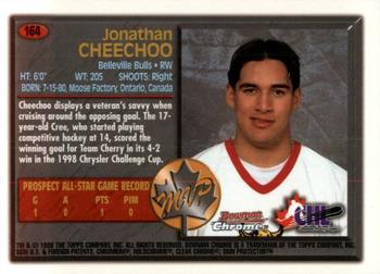 1998 Bowman Chrome CHL #164 Jonathan Cheechoo Back