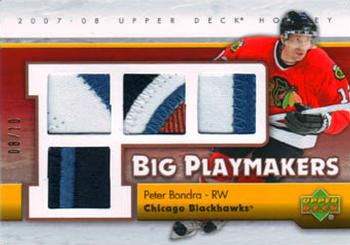 2007-08 Upper Deck - Big Playmakers Patches #BP-BO Peter Bondra Front