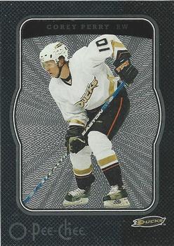 2007-08 O-Pee-Chee - Micromotion Black #12 Corey Perry Front