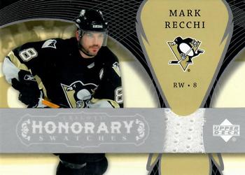 2007-08 Upper Deck Trilogy - Honorary Swatches #HS-MR Mark Recchi Front