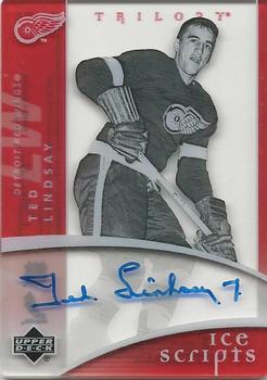 2007-08 Upper Deck Trilogy - Ice Scripts #IS-TL Ted Lindsay Front
