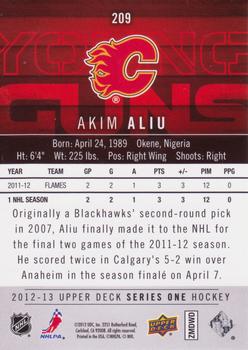 2012-13 Upper Deck #209 Akim Aliu Back
