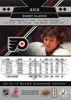 2012-13 Upper Deck Black Diamond #202 Bobby Clarke Back