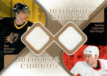 2007-08 SPx - Winning Combos #WC-LB Ray Bourque / Nicklas Lidstrom Front