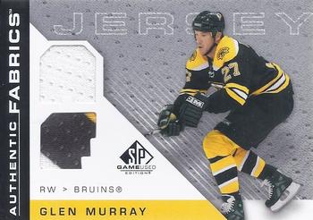 2007-08 SP Game Used - Authentic Fabrics #AF-GM Glen Murray Front