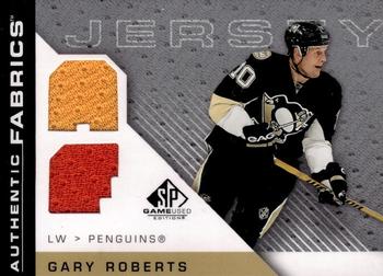 2007-08 SP Game Used - Authentic Fabrics #AF-GR Gary Roberts Front