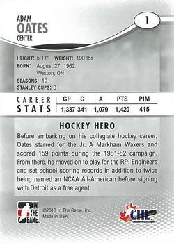 2012-13 In The Game Heroes and Prospects #1 Adam Oates Back