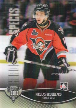 2012-13 In The Game Heroes and Prospects #192 Nikolas Brouillard Front