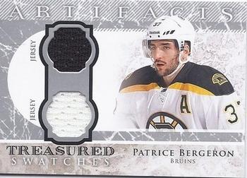 2012-13 Upper Deck Artifacts - Treasured Swatches Jerseys Blue #TS-BE Patrice Bergeron Front
