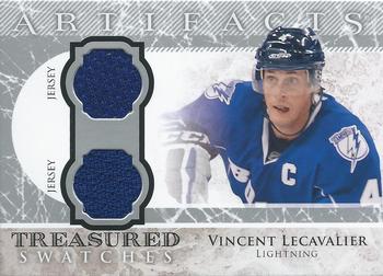 2012-13 Upper Deck Artifacts - Treasured Swatches Jerseys Blue #TS-VL Vincent Lecavalier Front