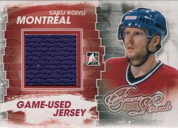 2012-13 In The Game Forever Rivals - Game Used Jerseys Blue/Red #M-36 Saku Koivu Front