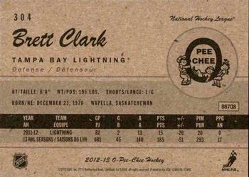 2012-13 O-Pee-Chee - Retro #304 Brett Clark Back