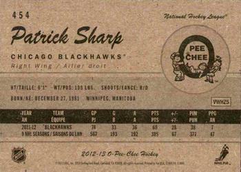 2012-13 O-Pee-Chee - Retro #454 Patrick Sharp Back