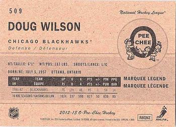 2012-13 O-Pee-Chee - Retro #509 Doug Wilson Back