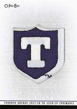 2012-13 O-Pee-Chee - Team Logo Patches #TL-85 Toronto Arenas 1917-18 to 1918-19 (Primary) Front