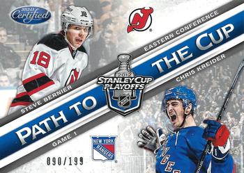 2012-13 Panini Certified - Path to the Cup Conference Finals #PCCF6 Chris Kreider / Steve Bernier Front