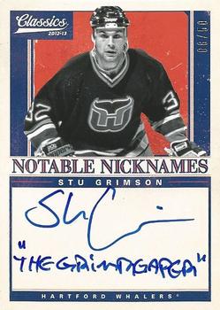2012-13 Panini Classics Signatures - Notable Nicknames #NN-SG Stu Grimson Front