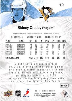 2011-12 Upper Deck Black Diamond - 2011-12 Upper Deck Ice #19 Sidney Crosby Back