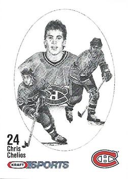 1986-87 Kraft Drawings #NNO Chris Chelios Front