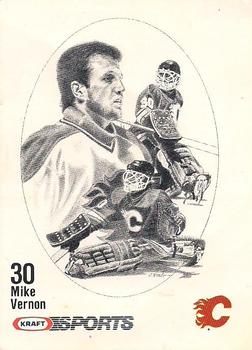 1986-87 Kraft Drawings #NNO Mike Vernon Front