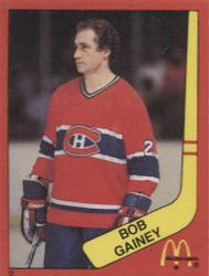 1982-83 McDonald's Stickers #12 Bob Gainey Front