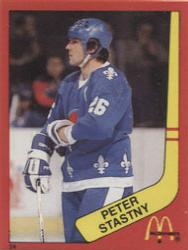 1982-83 McDonald's Stickers #24 Peter Stastny Front