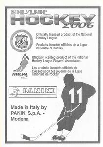 2005-06 Panini Stickers #11 Marc Savard Back