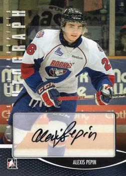 2012-13 In The Game Heroes and Prospects - Autographs #A-AP Alexis Pepin Front