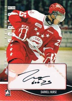 2012-13 In The Game Heroes and Prospects - Autographs #A-DN Darnell Nurse Front