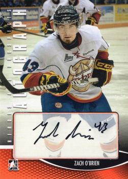 2012-13 In The Game Heroes and Prospects - Autographs #A-ZO Zach O'Brien Front