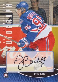 2012-13 In The Game Heroes and Prospects - Autographs #A-JB Justin Bailey Front