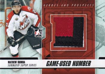 2012-13 In The Game Heroes and Prospects - Subway Super Series Jersey Numbers #SSM-35 Mathew Dumba Front