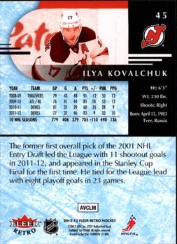 2012-13 Fleer Retro #45 Ilya Kovalchuk Back