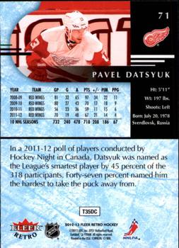 2012-13 Fleer Retro #71 Pavel Datsyuk Back