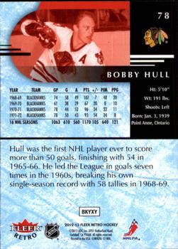 2012-13 Fleer Retro #78 Bobby Hull Back