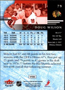 2012-13 Fleer Retro #79 Doug Wilson Back